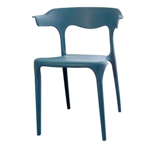 SILLA MAAA0542-A AZUL DE PP CON APOYABRAZOS
