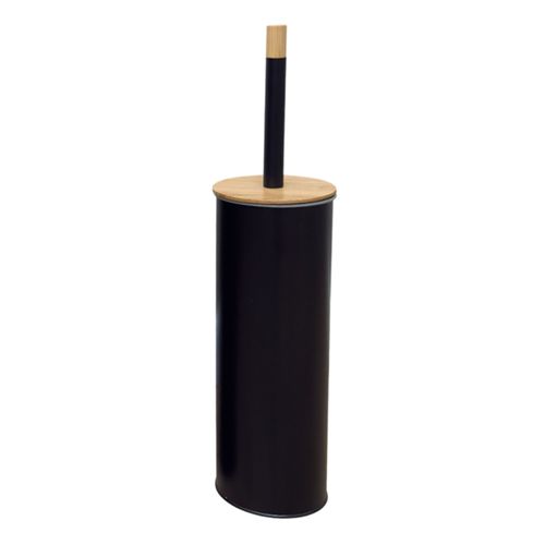 ESCOBILLA JY-008 DE BAÑO ACERO INOX. TAPA BAMBU VARIOS COLOR