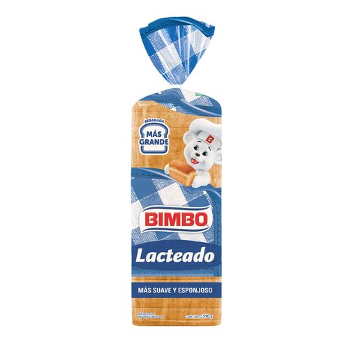 PAN LACTAL BIMBO CERO CERO 580Gr