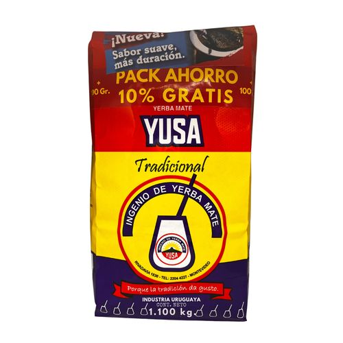 YERBA MATE YUSA TRADICIONAL 1KG+100GR