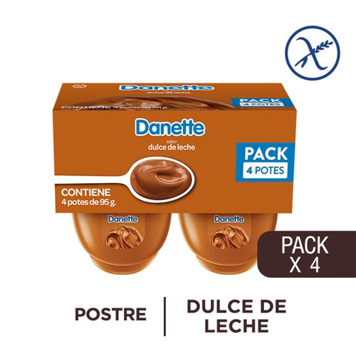 Postre Danette Dulce De Leche 4Un 380Gr
