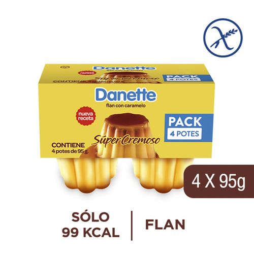 Flan Danette 4Un 380Gr