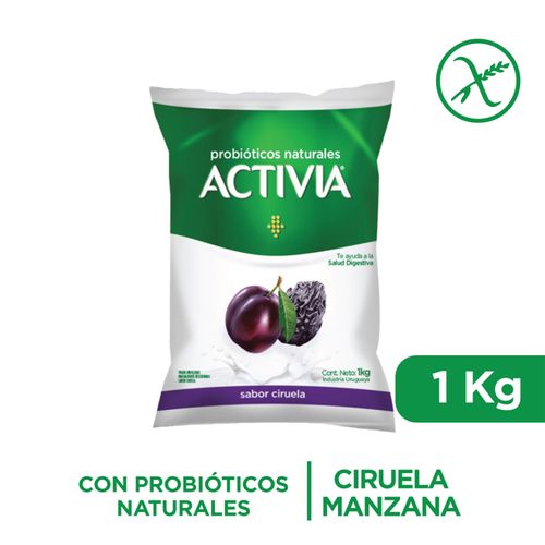 Yogur Activia Ciruela Sachet 1Lt