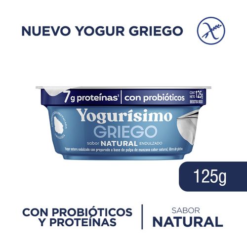 YOGUR YOGURISIMO GRIEGO NATURAL 125GR