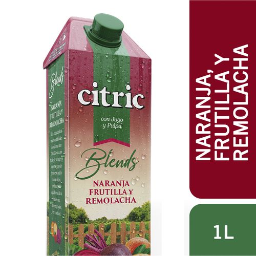 JUGO CITRIC BLEND NARANJA,FRUTILLA Y REMOLACHA 1LT