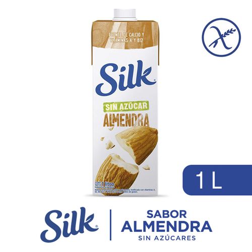 Leche Silk Almendra Sin Azucar Tetra 1Lt