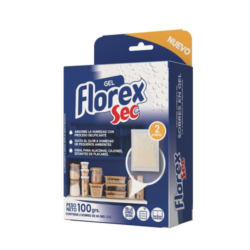 ABSORBE HUMEDAD FLOREX GEL 2UN 100GR