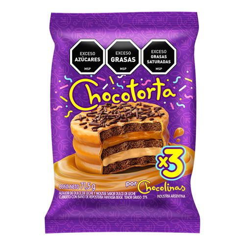 ALFAJOR CHOCOLINAS CHOCOTORTA 71,5GR