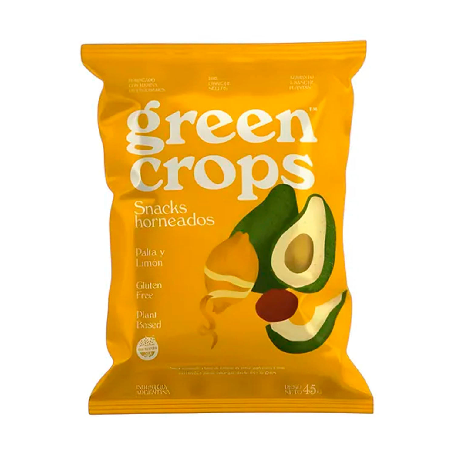 SNACK GREEN CROPS PALTA Y LIMON GF 95GR - El Dorado