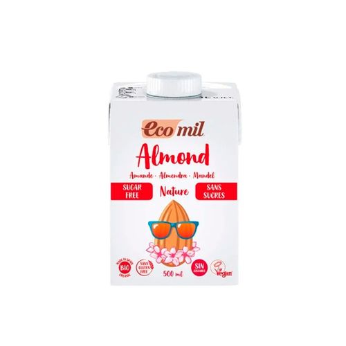 BEBIDA ECOMIL ALMENDRAS SIN AZUCAR 500CC ORGANICA