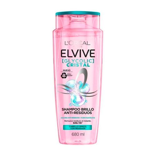 SHAMPOO ELVIVE GLYCOLIC CRISTAL ANTI-RESIDUOS 680ML