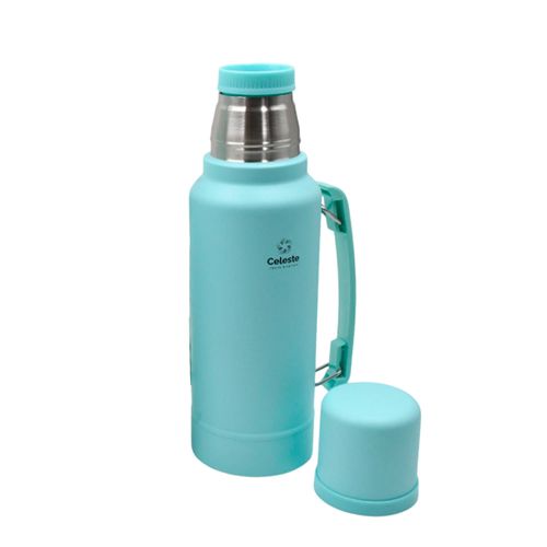 TERMO CELESTE MAAA0316-C CELESTE TURQUESA ACERO 1LT CON ASA
