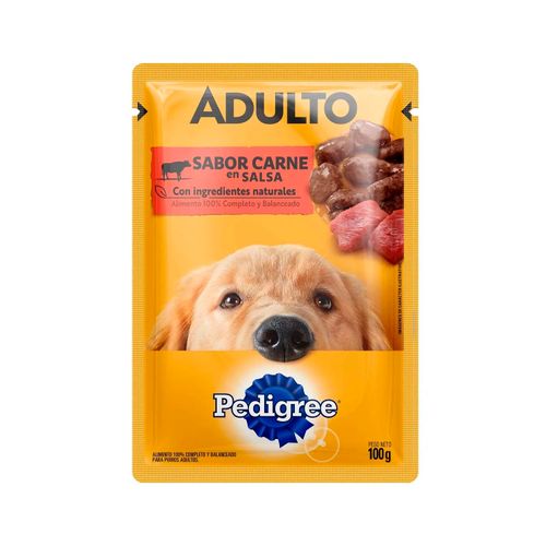 ALIMENTO HUMEDO PEDIGREE ADULTO CARNE 100GR