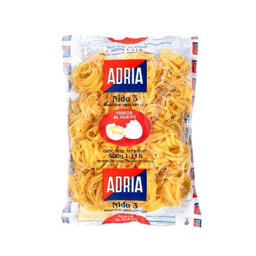 Fideos Adria Nido 3 500Gr .