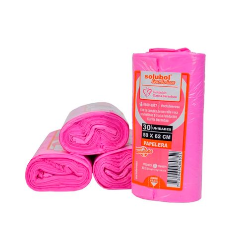 BOLSA DE RESIDUO SOLUBOL ROLLO 50X62 30UN