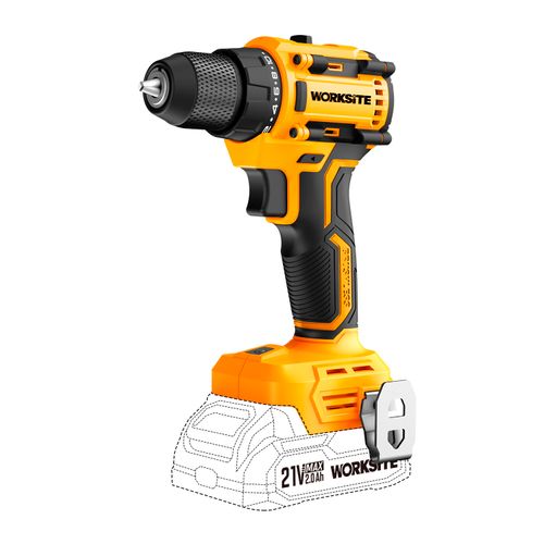 TALADRO WORKSITE CD305M-10-G S/BAT 10MM/21V BATERÍA NO INCLUIDA