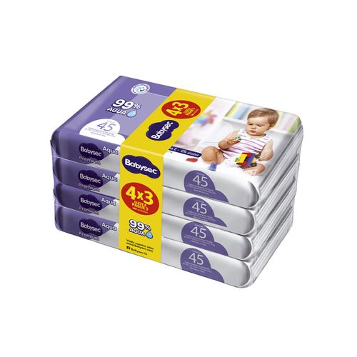TOALLAS HUMEDAS BABYSEC PREMIUM PACK 180UN