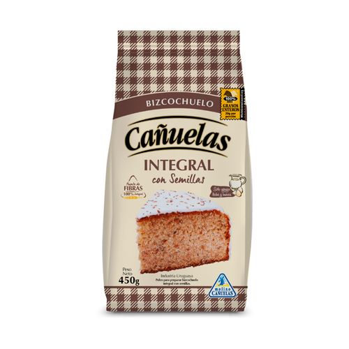 PREMEZCLA CAÑUELAS BIZCOCHUELO INTEGRAL C/SEMILLAS 450GR