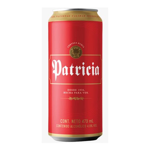 Cerveza Patricia Lata 473Cc