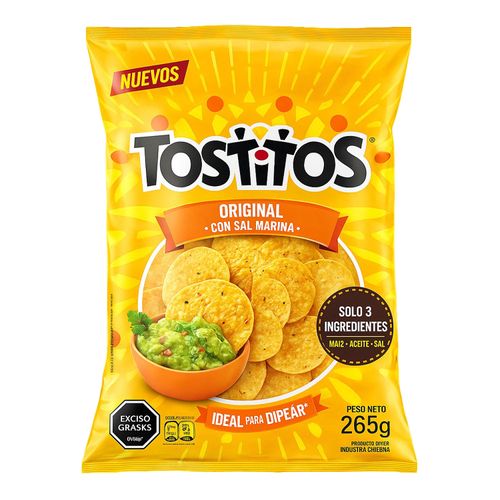 SNACKS TOSTITOS ORIGINAL CON SAL MARINA 265GR