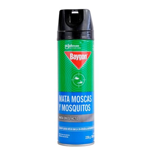 Insecticida Baygon Mata Moscas Y Mosquitos En Aerosol 300 ml