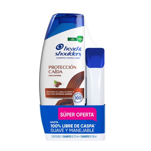 Shampoo Head & Shoulders Antifall Anticaspa 375 ml + Shampoo 180 ml