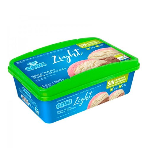 Helado Crufi Diet Frutilla C/Salsa 1Lt