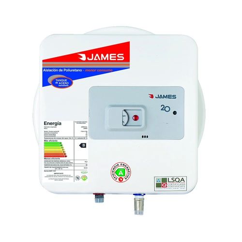 TERMOTANQUE JAMES PRISMA ACERO 20LT .