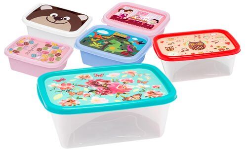 Pote Jaguar Rectangular Deco Surtidos Plastico 750Ml