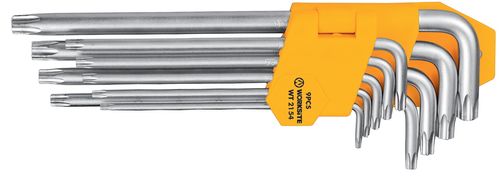 Llaves Torx Worksite Wt2154 Tipo L Milimetricas 9Pzs.