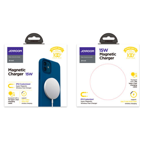 CARGADOR JOYROOM A41G INALAMBRICO MAGNETICO