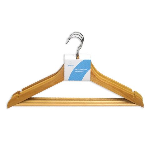 Perchas Celeste Madera 3Un